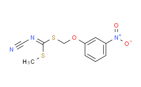 CAS No. 120958-23-8, Methyl ((3-nitrophenoxy)methyl) cyanocarbonimidodithioate