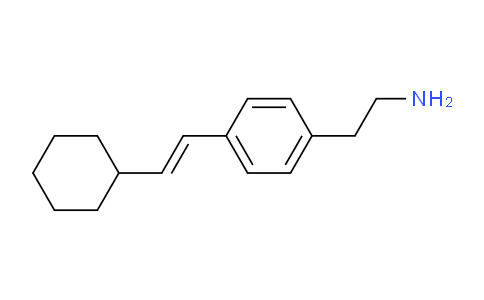CAS No. 124499-30-5, 2-[4-(2-Cyclohexyl-vinyl)-phenyl]-ethylamine
