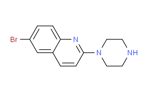 CAS No. 124782-95-2, 6-Bromo-2-(piperazin-1-yl)quinoline