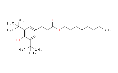 CAS No. 125643-61-0, Octyl 3,5-di-tert-butyl-4-hydroxy-hydrocinnamate