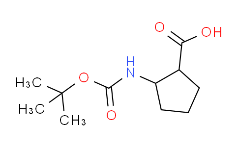 CAS No. 127057-07-2, 2-[[(2-methylpropan-2-yl)oxy-oxomethyl]amino]-1-cyclopentanecarboxylic acid