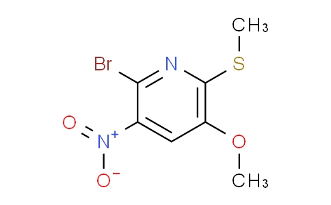 CAS No. 127356-33-6, 2-bromo-5-methoxy-6-(methylthio)-3-nitropyridine