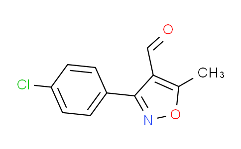 CAS No. 127426-59-9, 3-(4-chlorophenyl)-5-methyl-4-isoxazolecarboxaldehyde