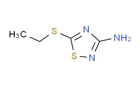 CAS No. 129500-80-7, 5-(ethylthio)-1,2,4-thiadiazol-3-amine