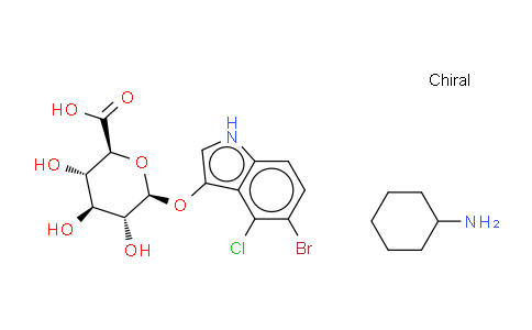 CAS No. 129541-41-9, 5-Bromo-4-chloro-3-indolyl-beta-D-glucuronide sodium salt