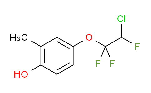 CAS No. 129670-05-9, 4-(2-Chloro-1,1,2-trifluoroethoxy)-2-methylphenol