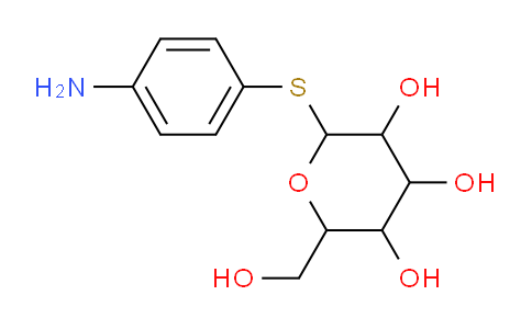 CAS No. 129970-93-0, 2-[(4-aminophenyl)thio]-6-(hydroxymethyl)oxane-3,4,5-triol