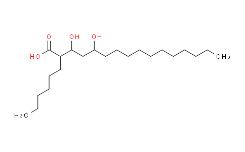 CAS No. 130793-30-5, 2-hexyl-3,5-dihydroxyhexadecanoic acid