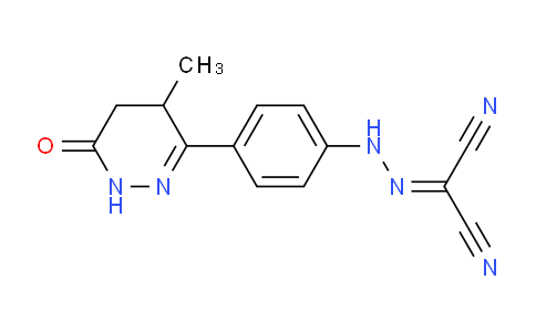 CAS No. 131741-08-7, 2-[[4-(4-methyl-6-oxo-4,5-dihydro-1h-pyridazin-3-yl)phenyl]hydrazinylidene]propanedinitrile