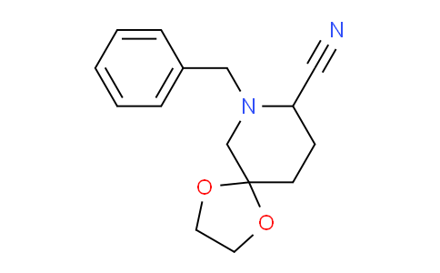 CAS No. 132462-23-8, 9-(phenylmethyl)-1,4-dioxa-9-azaspiro[4.5]decane-8-carbonitrile