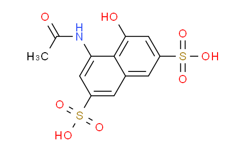 CAS No. 134-34-9, 4-Acetamido-5-hydroxynaphthalene-2,7-disulfonic acid