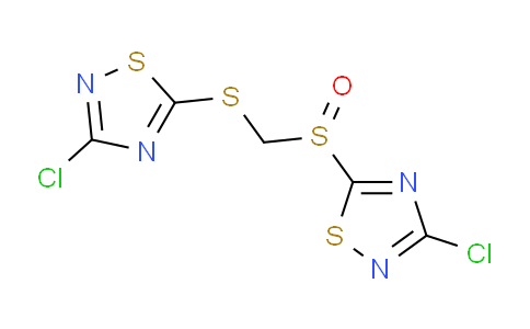 CAS No. 135379-15-6, 3-chloro-5-[(3-chloro-1,2,4-thiadiazol-5-yl)sulfinylmethylthio]-1,2,4-thiadiazole