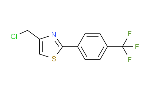 CAS No. 135873-35-7, 4-(chloromethyl)-2-[4-(trifluoromethyl)phenyl]thiazole