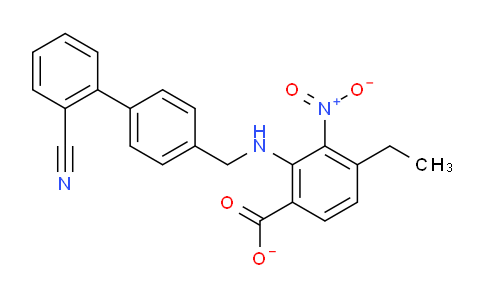 CAS No. 136285-67-1, 2-[[4-(2-cyanophenyl)phenyl]methylamino]-4-ethyl-3-nitrobenzoate