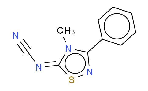 CAS No. 138572-15-3, 5-Cyanimino-4,5-dihydro-4-methyl-3-phenyl-1,2,4-thiadiazole