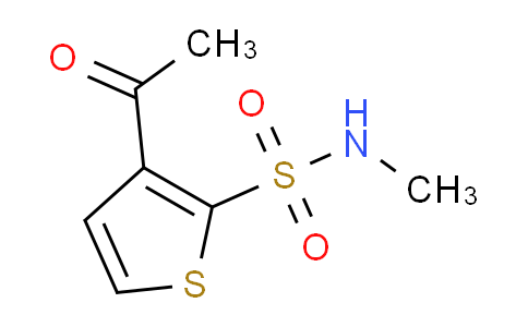 CAS No. 138891-01-7, 3-Acetyl-N-methylthiophene-2-sulfonamide