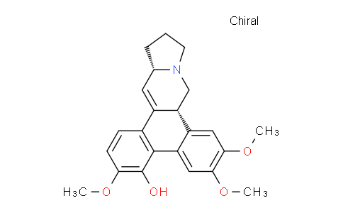 CAS No. 13908-32-2, (8bS,13aS)-3,6,7-trimethoxy-8b,9,11,12,13,13a-hexahydrophenanthro[9,10-f]indolizin-4-ol
