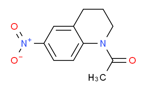 CAS No. 14026-46-1, 1-(6-nitro-3,4-dihydro-2H-quinolin-1-yl)ethanone