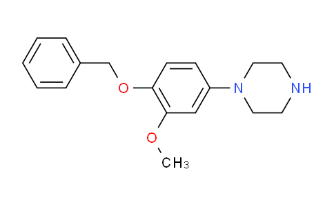 CAS No. 142353-49-9, 1-(4-(Benzyloxy)-3-methoxyphenyl)piperazine
