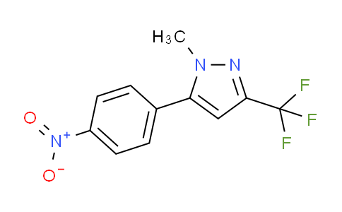 CAS No. 142623-20-9, 1-Methyl-5-(4-nitrophenyl)-3-(trifluoromethyl)-1H-pyrazole