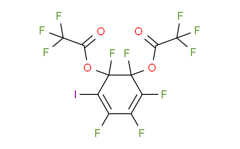 CAS No. 14353-88-9, 2,2,2-trifluoroacetic acid [1,2,3,4,6-pentafluoro-5-iodo-6-(2,2,2-trifluoro-1-oxoethoxy)-1-cyclohexa-2,4-dienyl] ester
