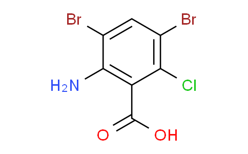 CAS No. 143769-25-9, 2-Amino-3,5-dibromo-6-chlorobenzoic acid