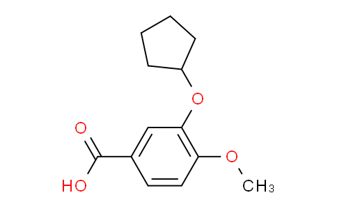 CAS No. 144036-17-9, 3-(Cyclopentyloxy)-4-methoxybenzoic acid