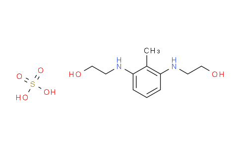 CAS No. 144930-25-6, 2-[3-(2-hydroxyethylamino)-2-methylanilino]ethanol; sulfuric acid
