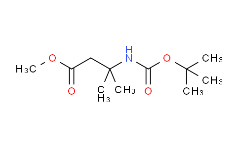 CAS No. 145486-69-7, 3-methyl-3-[[(2-methylpropan-2-yl)oxy-oxomethyl]amino]butanoic acid methyl ester