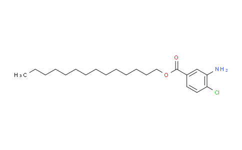 CAS No. 146408-63-1, 3-Amino-4-chlorobenzoic acid tetradecyl ester