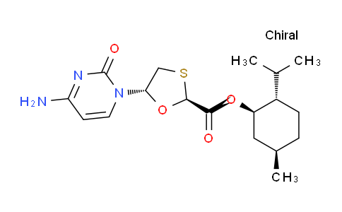 CAS No. 147126-73-6, (2S,5R)-(1R,2S,5S)-2-Isopropyl-5-methylcyclohexyl 5-(4-amino-2-oxopyrimidin-1(2H)-yl)-1,3-oxathiolane-2-carboxylate