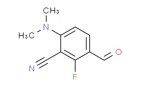 CAS No. 148901-53-5, 6-(Dimethylamino)-2-fluoro-3-formylbenzonitrile