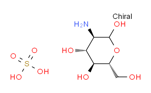 CAS No. 14999-43-0, (3R,4R,5S,6R)-3-amino-6-(hydroxymethyl)oxane-2,4,5-triol; sulfuric acid