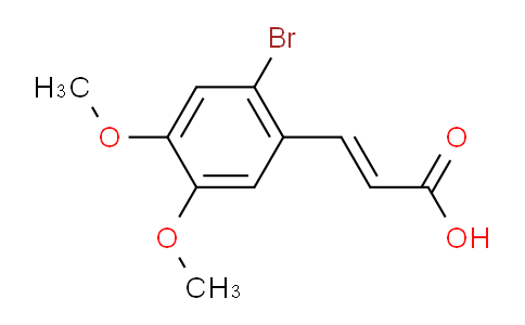 CAS No. 151539-52-5, (E)-3-(2-Bromo-4,5-dimethoxyphenyl)acrylic acid