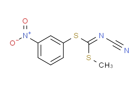 CAS No. 152382-09-7, [(methylthio)-[(3-nitrophenyl)thio]methylidene]cyanamide