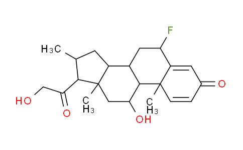 CAS No. 152-97-6, 6-fluoro-11-hydroxy-17-(2-hydroxy-1-oxoethyl)-10,13,16-trimethyl-6,7,8,9,11,12,14,15,16,17-decahydrocyclopenta[a]phenanthren-3-one