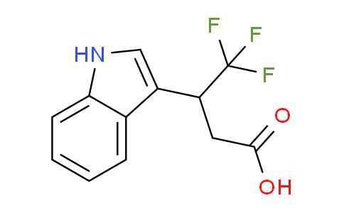 CAS No. 153233-36-4, 4,4,4-trifluoro-3-(1H-indol-3-yl)butanoic acid