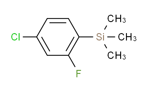 CAS No. 153357-87-0, (4-Chloro-2-fluoro-phenyl)-trimethyl-silane