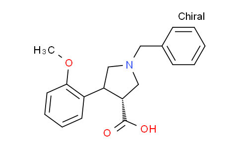 CAS No. 154205-78-4, (3R)-4-(2-methoxyphenyl)-1-(phenylmethyl)-3-pyrrolidinecarboxylic acid