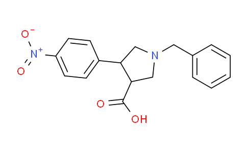 CAS No. 154205-80-8, 4-(4-nitrophenyl)-1-(phenylmethyl)-3-pyrrolidinecarboxylic acid