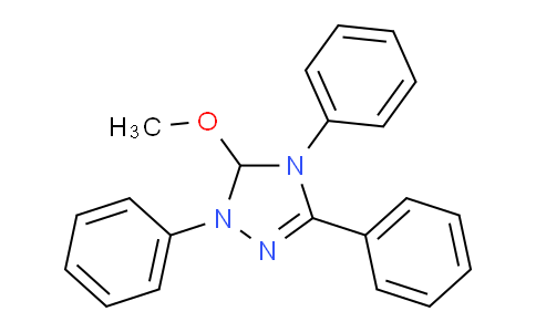 CAS No. 154643-41-1, 5-Methoxy-1,3,4-triphenyl-4,5-dihydro-1H-1,2,4-triazole