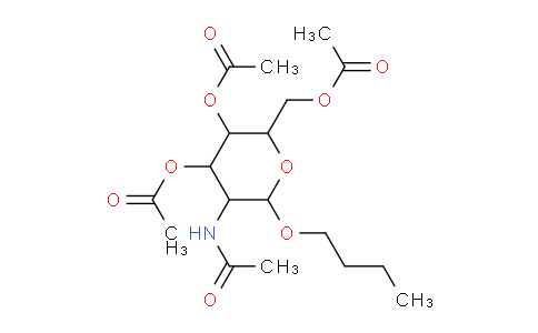 CAS No. 155197-37-8, (5-Acetamido-3,4-diacetyloxy-6-butoxyoxan-2-yl)methyl acetate