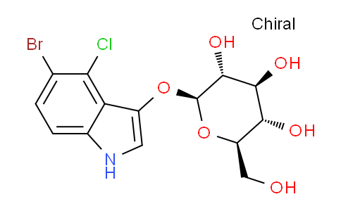 CAS No. 15548-60-4, (2S,3R,4S,5S,6R)-2-((5-Bromo-4-chloro-1H-indol-3-yl)oxy)-6-(hydroxymethyl)tetrahydro-2H-pyran-3,4,5-triol