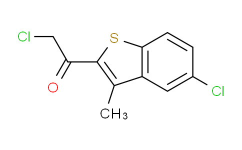 CAS No. 156801-47-7, 2-chloro-1-(5-chloro-3-methyl-1-benzothiophen-2-yl)ethanone