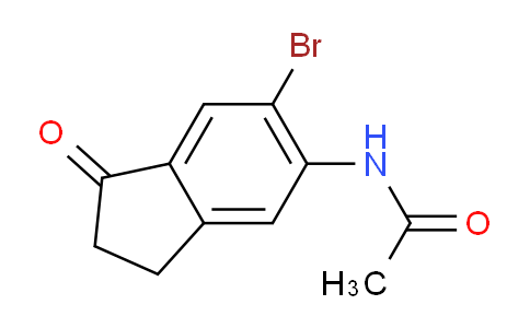 CAS No. 158205-18-6, N-(6-Bromo-1-oxo-2,3-dihydro-1H-inden-5-yl)acetamide