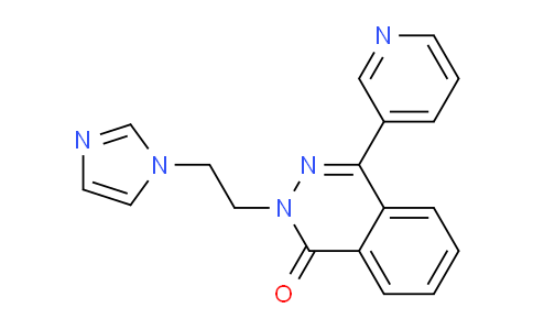 CAS No. 1592-31-0, 2-[2-(1-imidazolyl)ethyl]-4-(3-pyridinyl)-1-phthalazinone