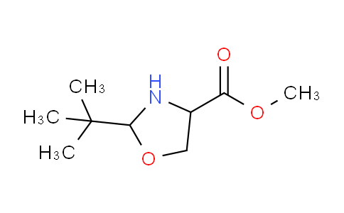 CAS No. 159970-67-9, methyl 2-tert-butyl-1,3-oxazolidine-4-carboxylate