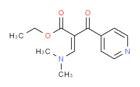 CAS No. 160037-60-5, 3-(Dimethylamino)-2-[oxo(pyridin-4-yl)methyl]-2-propenoic acid ethyl ester