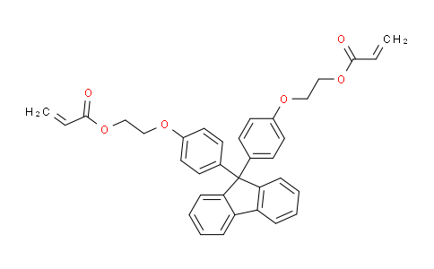 CAS No. 161182-73-6, (((9H-Fluorene-9,9-diyl)bis(4,1-phenylene))bis(oxy))bis(ethane-2,1-diyl) diacrylate