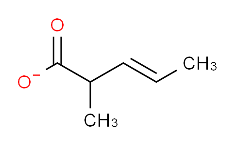 CAS No. 1617-18-1, 2-methyl-3-pentenoate